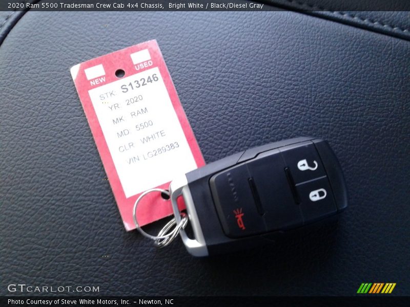 Bright White / Black/Diesel Gray 2020 Ram 5500 Tradesman Crew Cab 4x4 Chassis