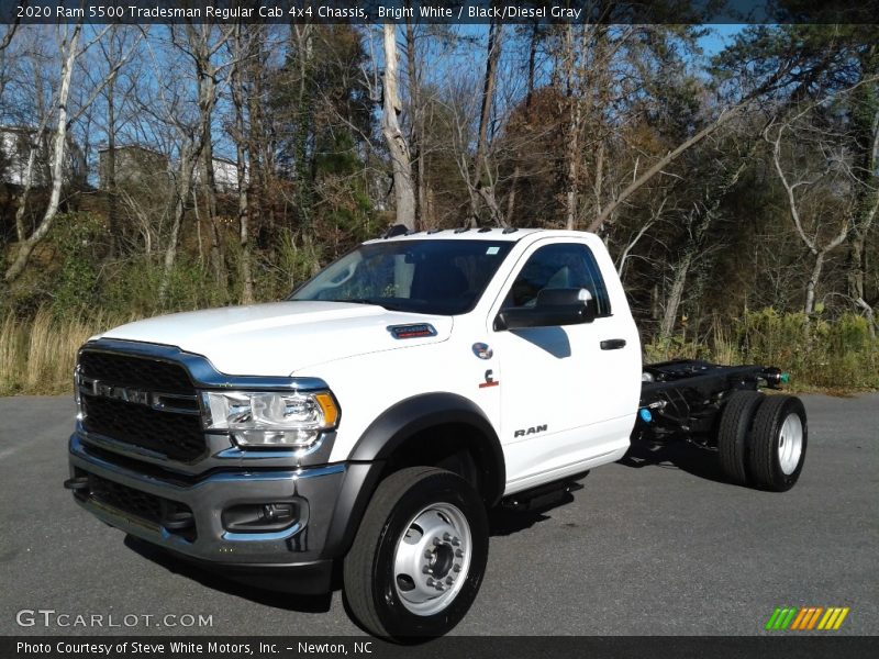 Bright White / Black/Diesel Gray 2020 Ram 5500 Tradesman Regular Cab 4x4 Chassis
