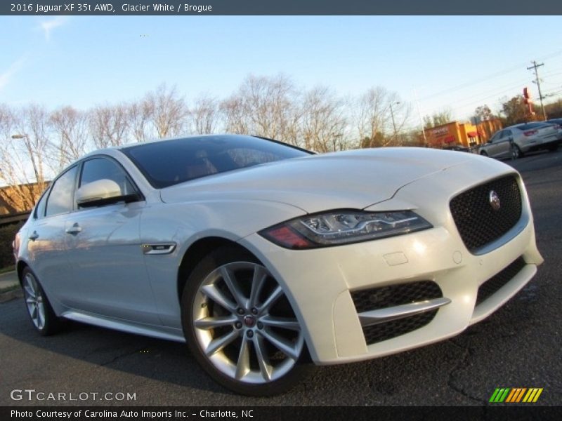 Glacier White / Brogue 2016 Jaguar XF 35t AWD