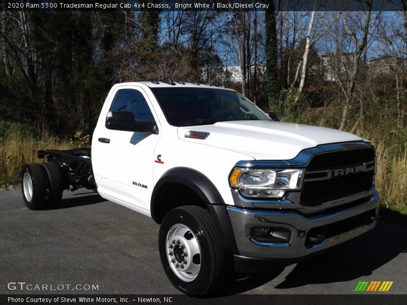 Bright White / Black/Diesel Gray 2020 Ram 5500 Tradesman Regular Cab 4x4 Chassis