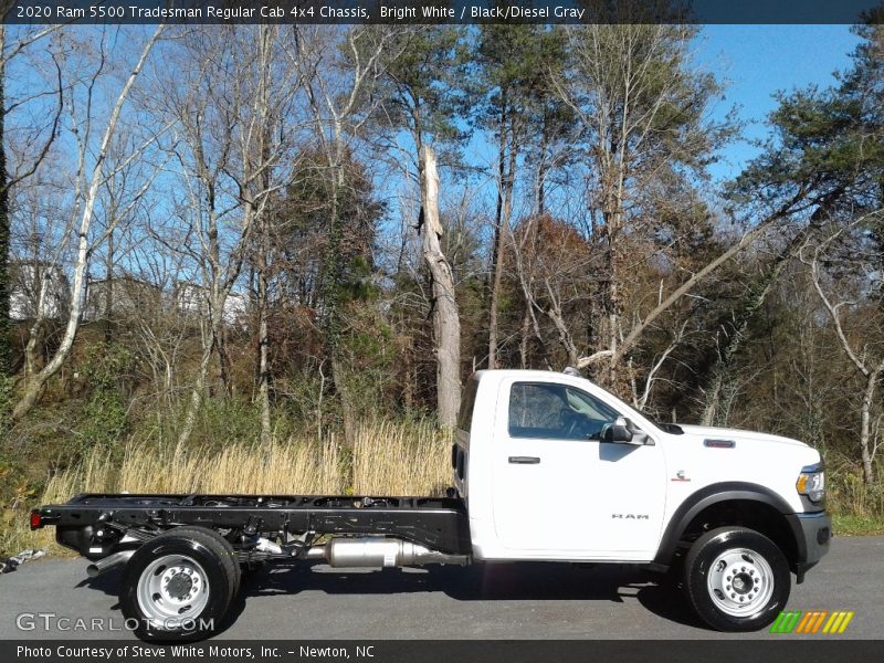 Bright White / Black/Diesel Gray 2020 Ram 5500 Tradesman Regular Cab 4x4 Chassis