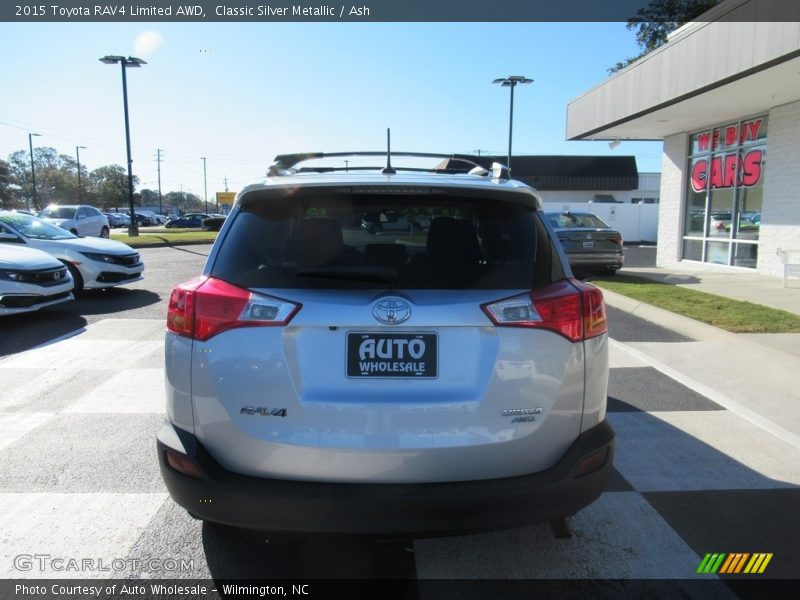 Classic Silver Metallic / Ash 2015 Toyota RAV4 Limited AWD