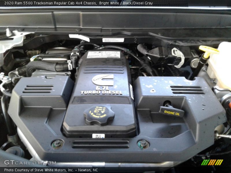 Bright White / Black/Diesel Gray 2020 Ram 5500 Tradesman Regular Cab 4x4 Chassis