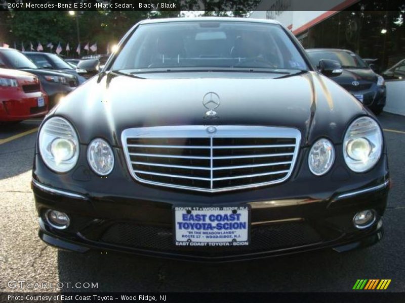 Black / Black 2007 Mercedes-Benz E 350 4Matic Sedan