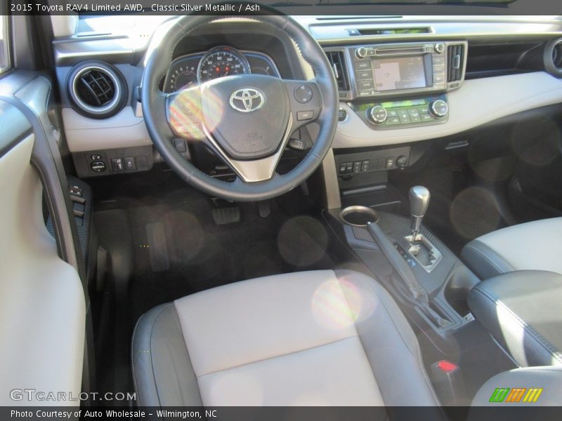 Classic Silver Metallic / Ash 2015 Toyota RAV4 Limited AWD