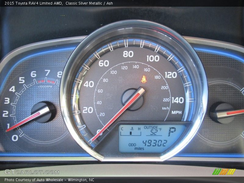 Classic Silver Metallic / Ash 2015 Toyota RAV4 Limited AWD