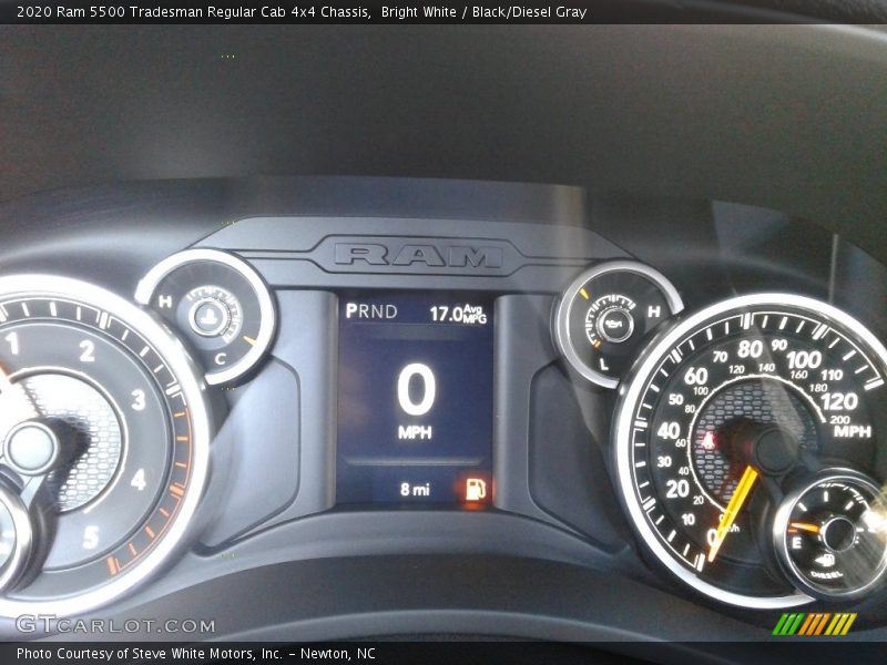 Bright White / Black/Diesel Gray 2020 Ram 5500 Tradesman Regular Cab 4x4 Chassis