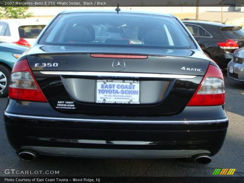 Black / Black 2007 Mercedes-Benz E 350 4Matic Sedan
