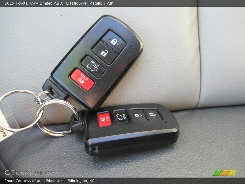 Classic Silver Metallic / Ash 2015 Toyota RAV4 Limited AWD