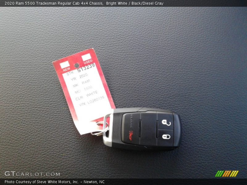 Bright White / Black/Diesel Gray 2020 Ram 5500 Tradesman Regular Cab 4x4 Chassis