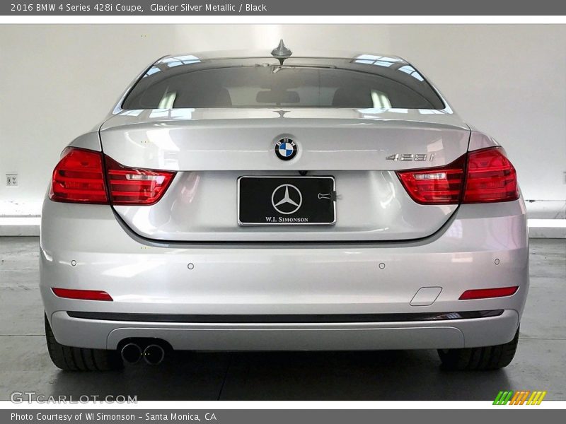 Glacier Silver Metallic / Black 2016 BMW 4 Series 428i Coupe
