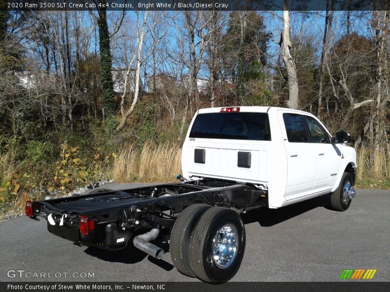 Bright White / Black/Diesel Gray 2020 Ram 3500 SLT Crew Cab 4x4 Chassis