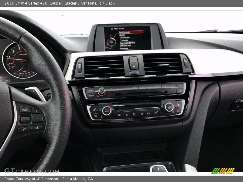Glacier Silver Metallic / Black 2016 BMW 4 Series 428i Coupe