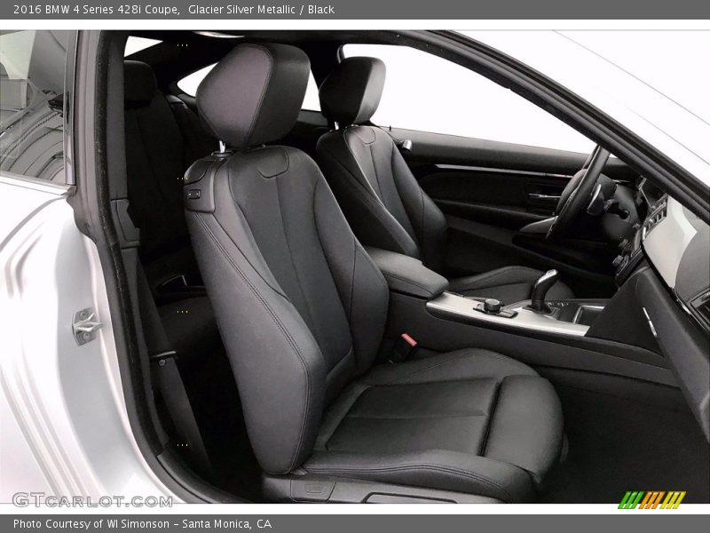 Glacier Silver Metallic / Black 2016 BMW 4 Series 428i Coupe