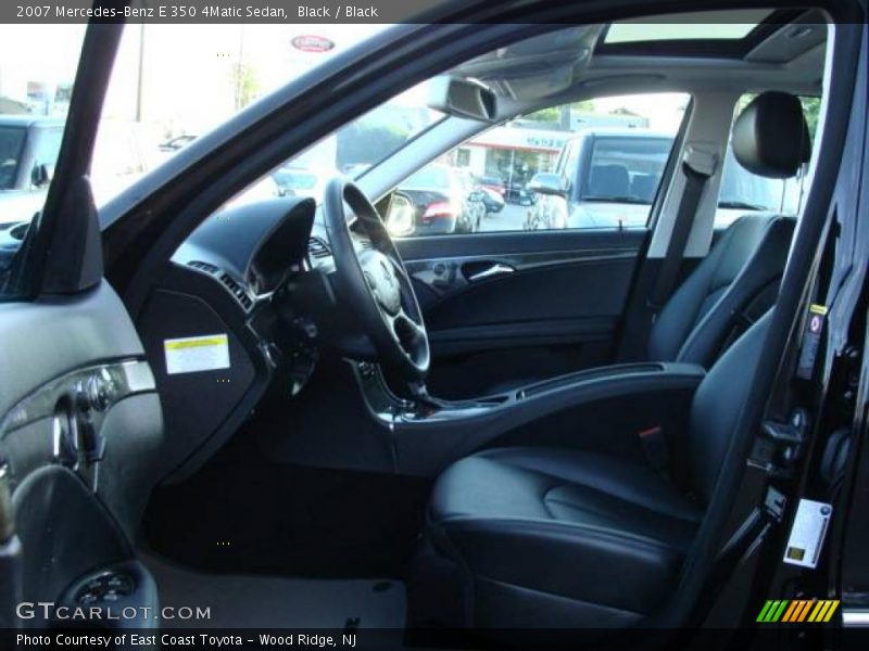 Black / Black 2007 Mercedes-Benz E 350 4Matic Sedan