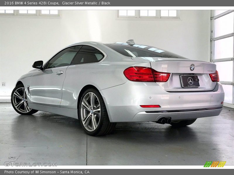 Glacier Silver Metallic / Black 2016 BMW 4 Series 428i Coupe