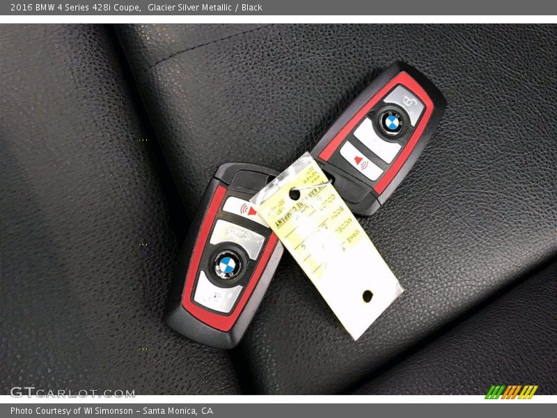 Glacier Silver Metallic / Black 2016 BMW 4 Series 428i Coupe