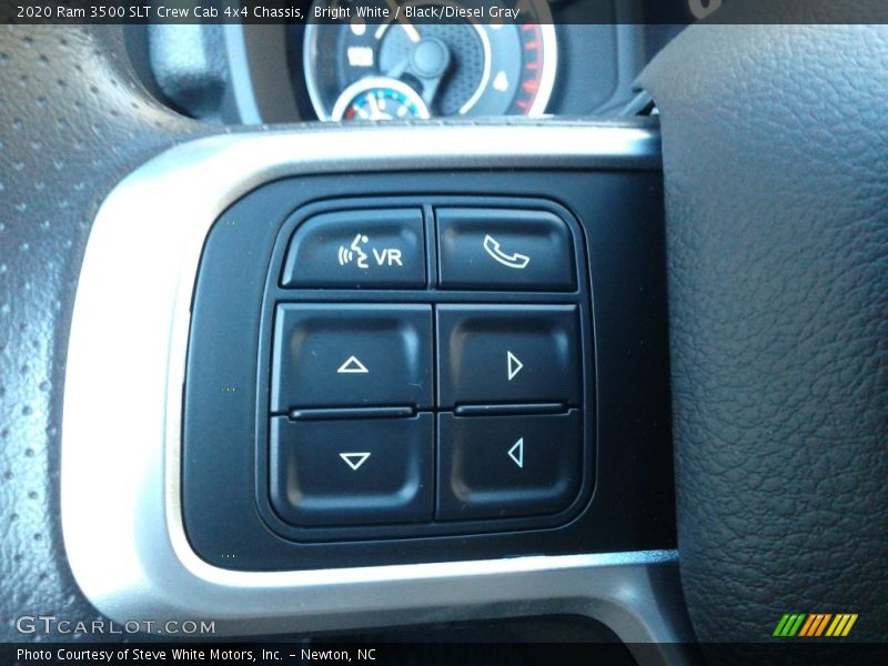 Bright White / Black/Diesel Gray 2020 Ram 3500 SLT Crew Cab 4x4 Chassis