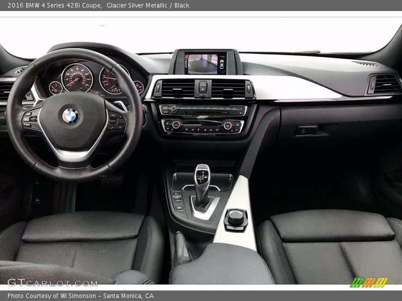Glacier Silver Metallic / Black 2016 BMW 4 Series 428i Coupe