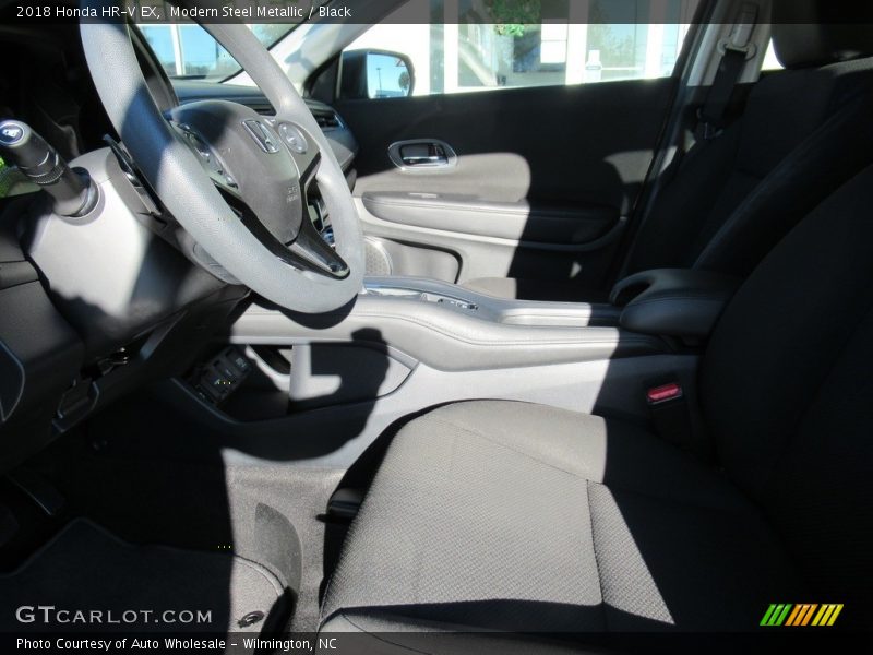 Modern Steel Metallic / Black 2018 Honda HR-V EX