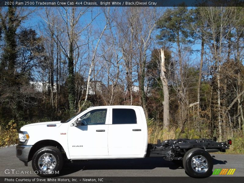 Bright White / Black/Diesel Gray 2020 Ram 2500 Tradesman Crew Cab 4x4 Chassis