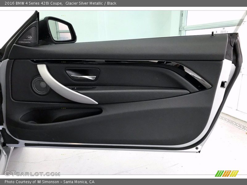 Glacier Silver Metallic / Black 2016 BMW 4 Series 428i Coupe
