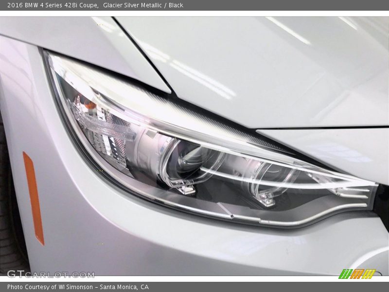 Glacier Silver Metallic / Black 2016 BMW 4 Series 428i Coupe