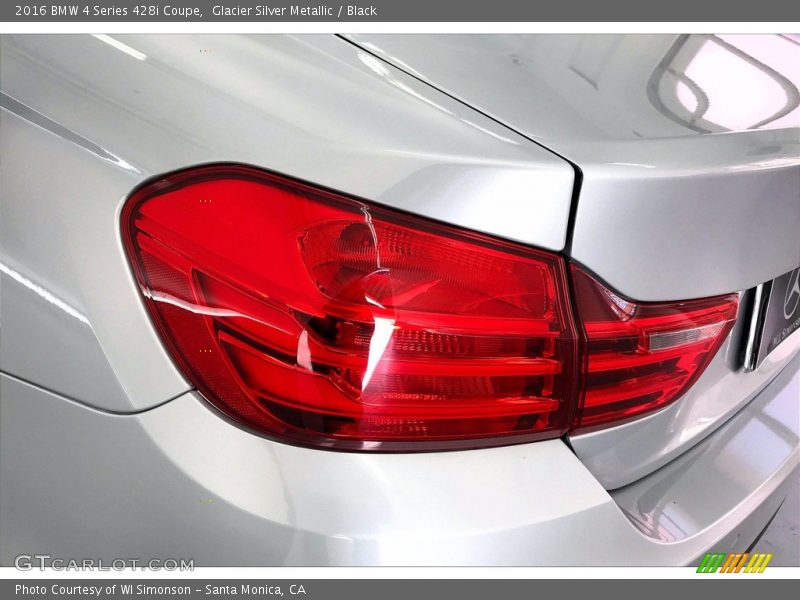 Glacier Silver Metallic / Black 2016 BMW 4 Series 428i Coupe