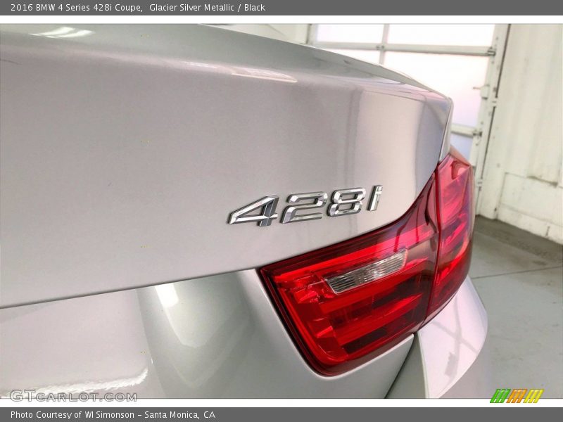 Glacier Silver Metallic / Black 2016 BMW 4 Series 428i Coupe