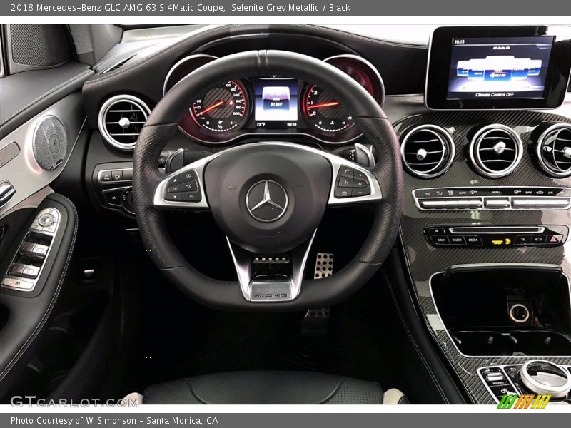 Selenite Grey Metallic / Black 2018 Mercedes-Benz GLC AMG 63 S 4Matic Coupe
