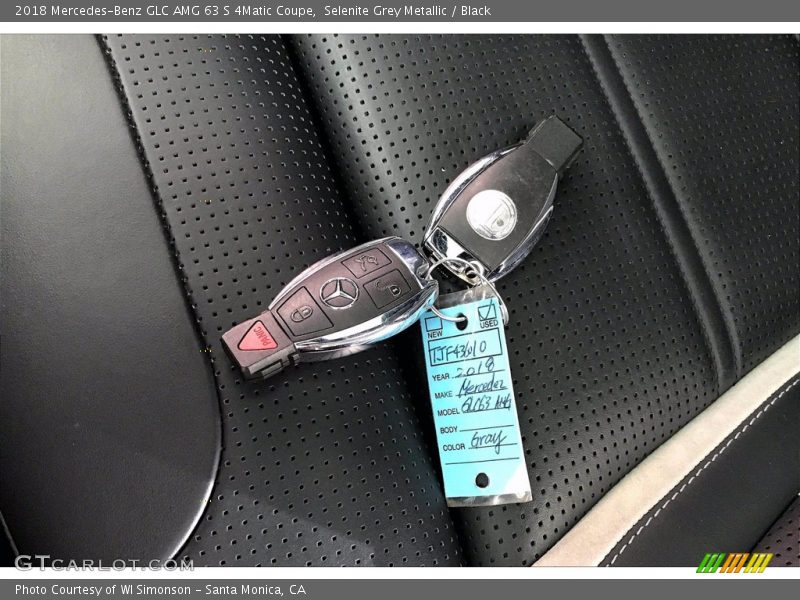 Selenite Grey Metallic / Black 2018 Mercedes-Benz GLC AMG 63 S 4Matic Coupe