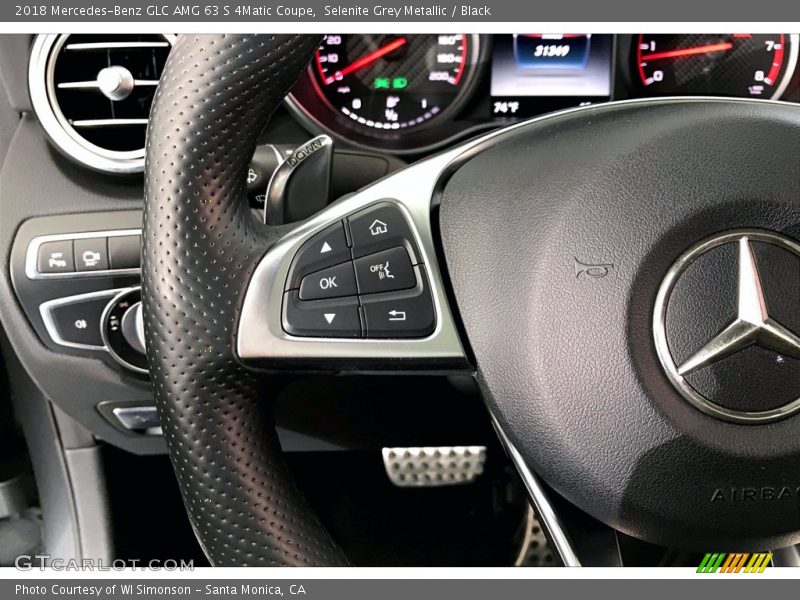 Selenite Grey Metallic / Black 2018 Mercedes-Benz GLC AMG 63 S 4Matic Coupe