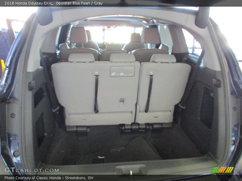 Obsidian Blue Pearl / Gray 2018 Honda Odyssey EX-L