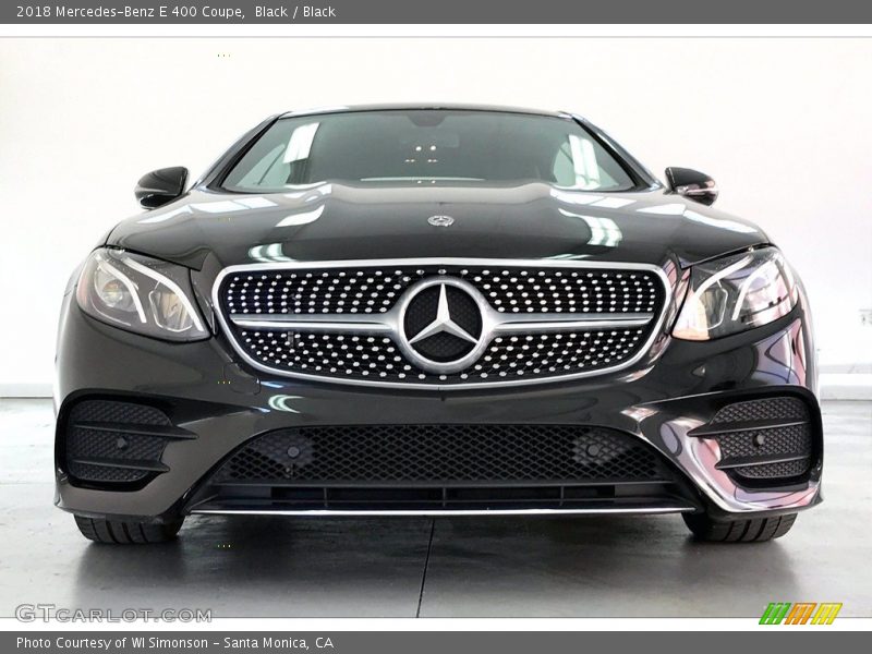 Black / Black 2018 Mercedes-Benz E 400 Coupe