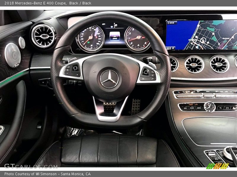 Black / Black 2018 Mercedes-Benz E 400 Coupe