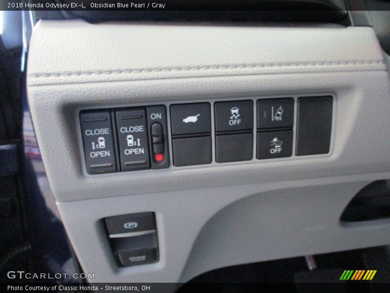 Obsidian Blue Pearl / Gray 2018 Honda Odyssey EX-L