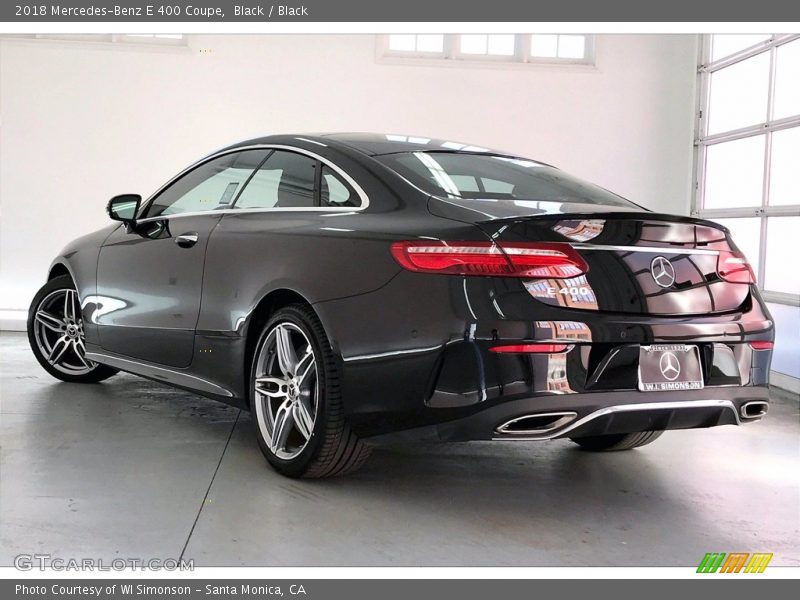 Black / Black 2018 Mercedes-Benz E 400 Coupe