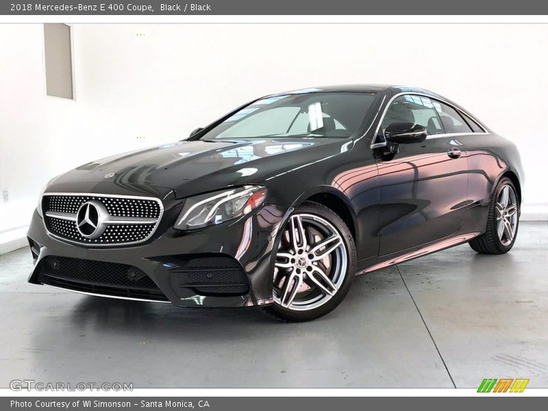 Black / Black 2018 Mercedes-Benz E 400 Coupe