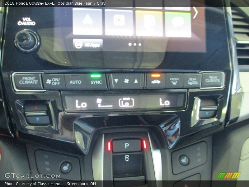 Obsidian Blue Pearl / Gray 2018 Honda Odyssey EX-L