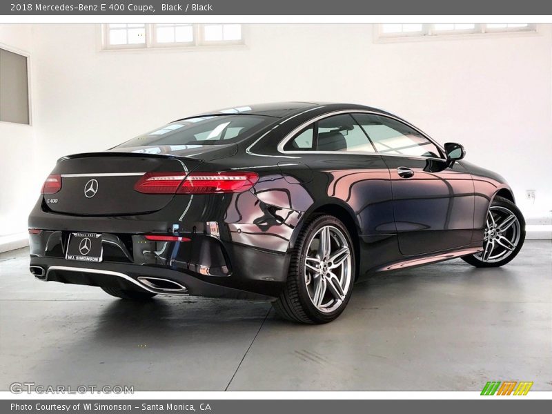 Black / Black 2018 Mercedes-Benz E 400 Coupe