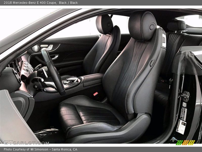 Black / Black 2018 Mercedes-Benz E 400 Coupe
