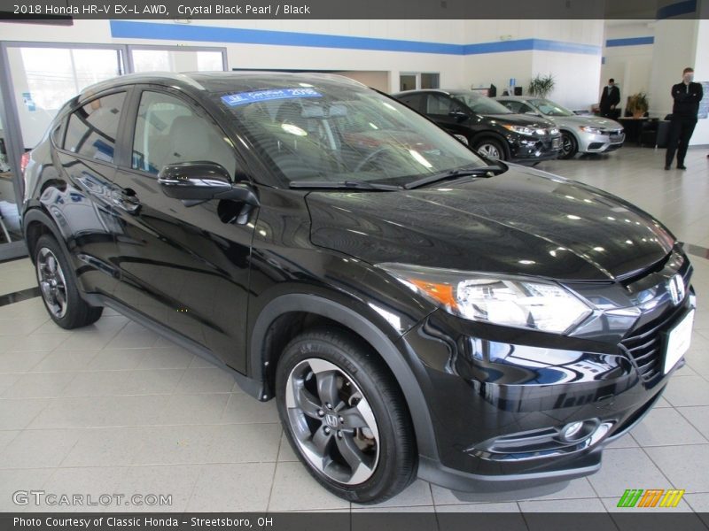 Crystal Black Pearl / Black 2018 Honda HR-V EX-L AWD