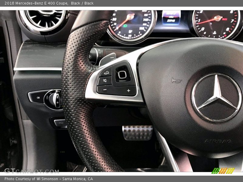 Black / Black 2018 Mercedes-Benz E 400 Coupe