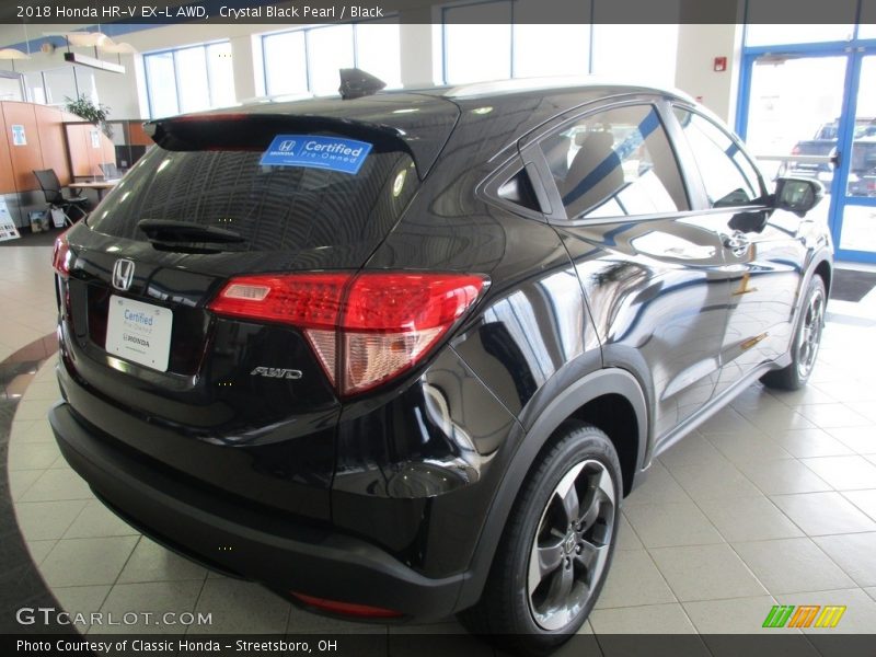 Crystal Black Pearl / Black 2018 Honda HR-V EX-L AWD