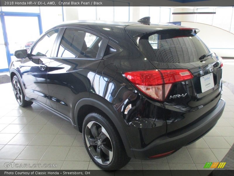 Crystal Black Pearl / Black 2018 Honda HR-V EX-L AWD