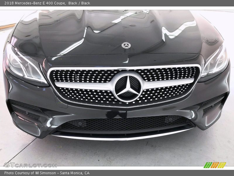 Black / Black 2018 Mercedes-Benz E 400 Coupe