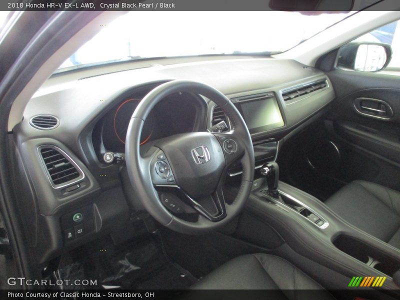 Crystal Black Pearl / Black 2018 Honda HR-V EX-L AWD