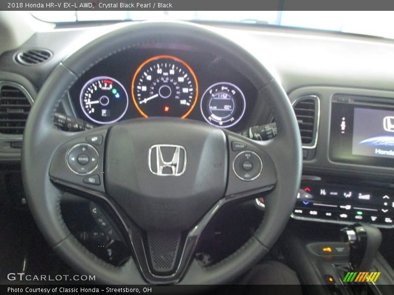 Crystal Black Pearl / Black 2018 Honda HR-V EX-L AWD
