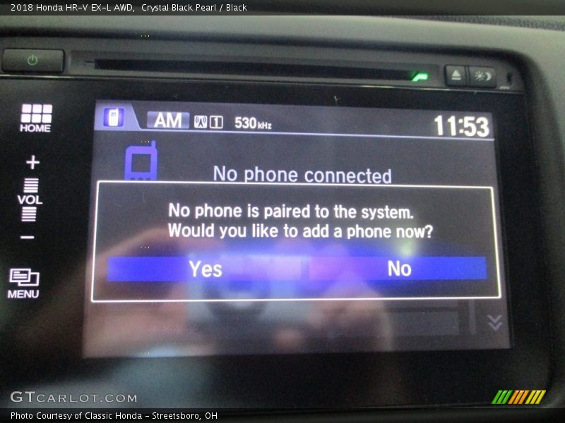 Crystal Black Pearl / Black 2018 Honda HR-V EX-L AWD