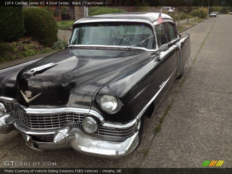 Black / Tan/Green 1954 Cadillac Series 62 4 Door Sedan